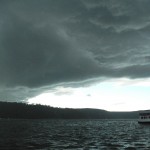 Southerly change coming in over Pittwater